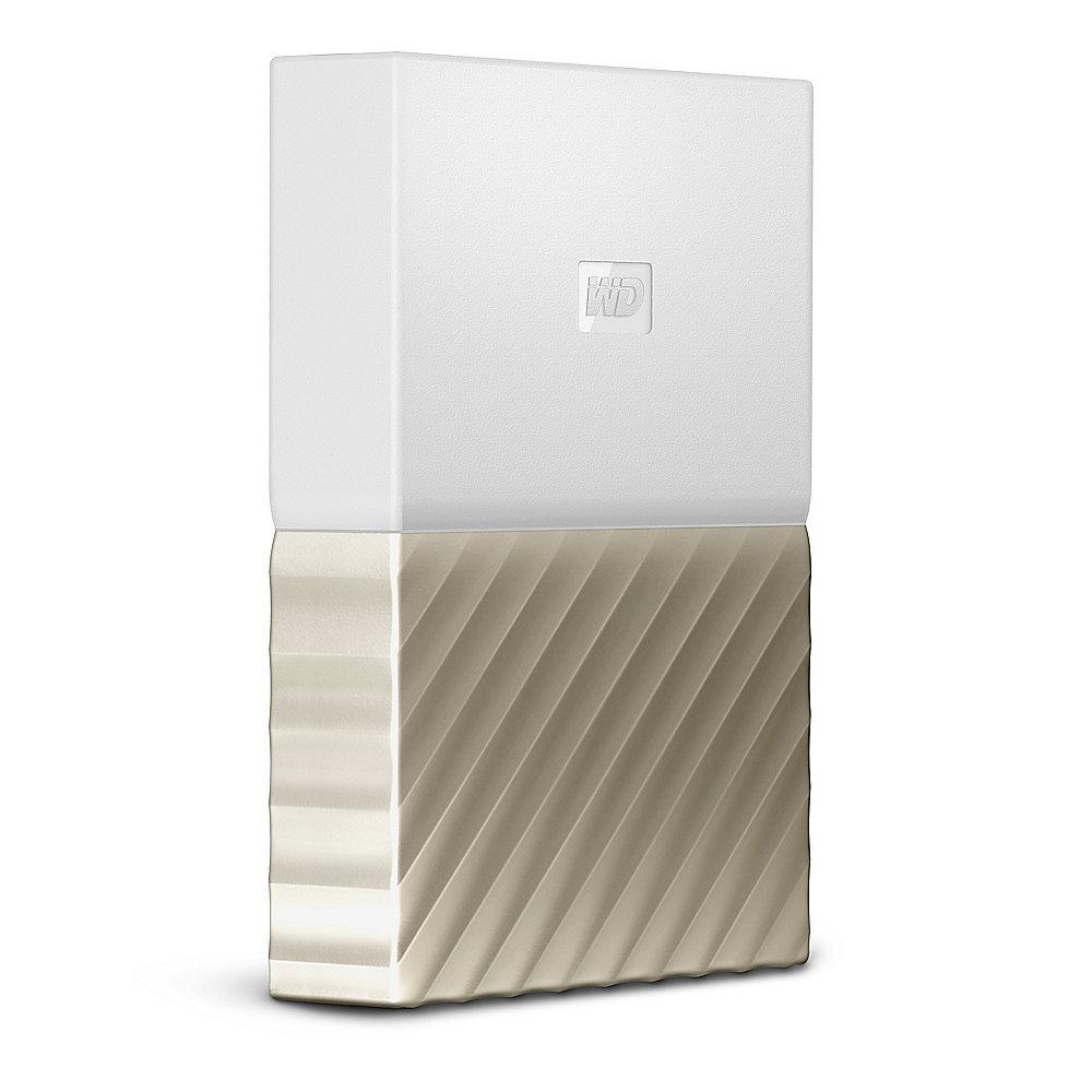 WD My Passport Ultra USB3.0 3TB 2.5zoll -Weiß/Gold WDBFKT0030BGD-WESN