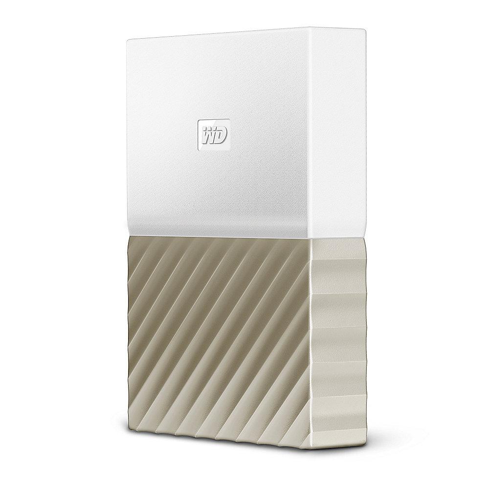 WD My Passport Ultra USB3.0 3TB 2.5zoll -Weiß/Gold WDBFKT0030BGD-WESN