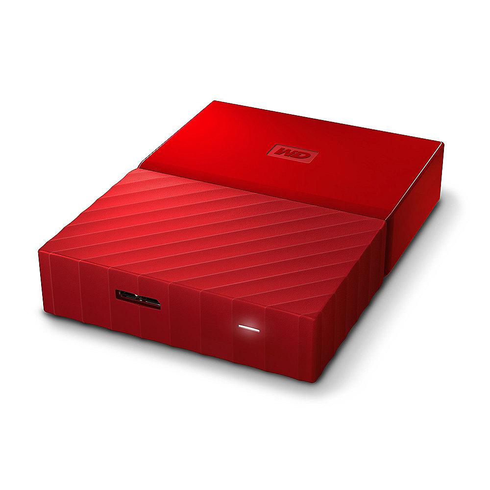 WD My Passport USB3.0 2TB 2.5zoll - Rot, WD, My, Passport, USB3.0, 2TB, 2.5zoll, Rot