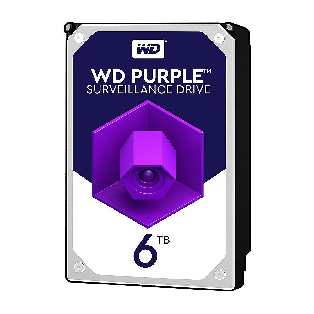 WD Purple WD60PURZ - 6TB 5400rpm 64MB 3,5 Zoll SATA600, WD, Purple, WD60PURZ, 6TB, 5400rpm, 64MB, 3,5, Zoll, SATA600