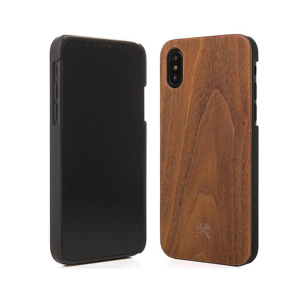 Woodcessories EcoCase Classic für iPhone X walnuss   schwarz