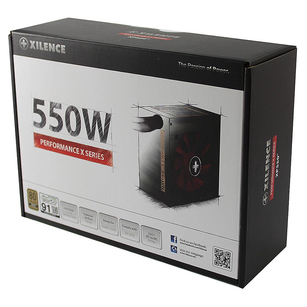 XILENCE Performance X Netzteil 550 Watt ATX 2.4 80 Plus 120mm Lüfter, XILENCE, Performance, X, Netzteil, 550, Watt, ATX, 2.4, 80, Plus, 120mm, Lüfter