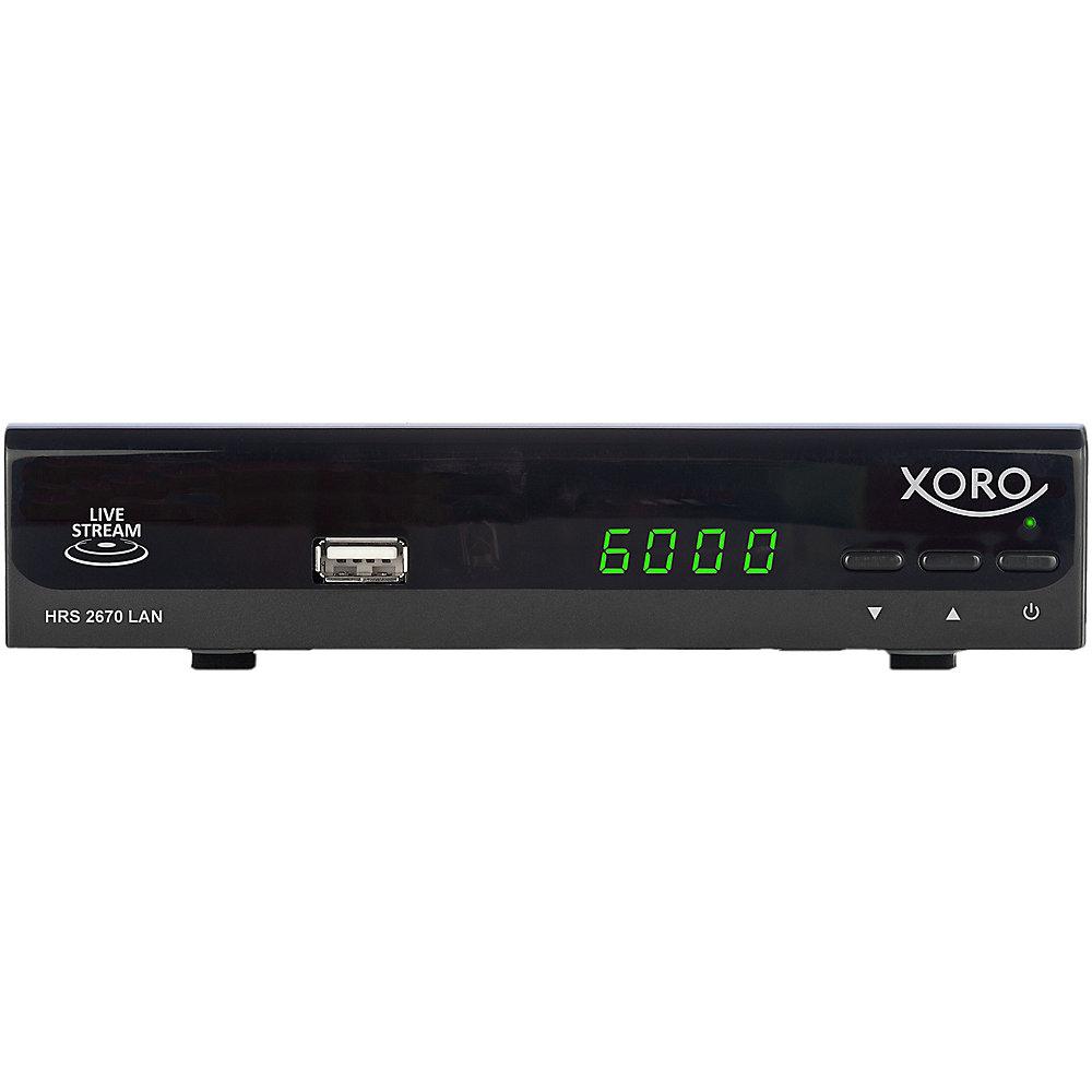 Xoro HRS 2670 LAN DVB-S-Receiver HDMI SAT>IP SPDIF, Xoro, HRS, 2670, LAN, DVB-S-Receiver, HDMI, SAT>IP, SPDIF