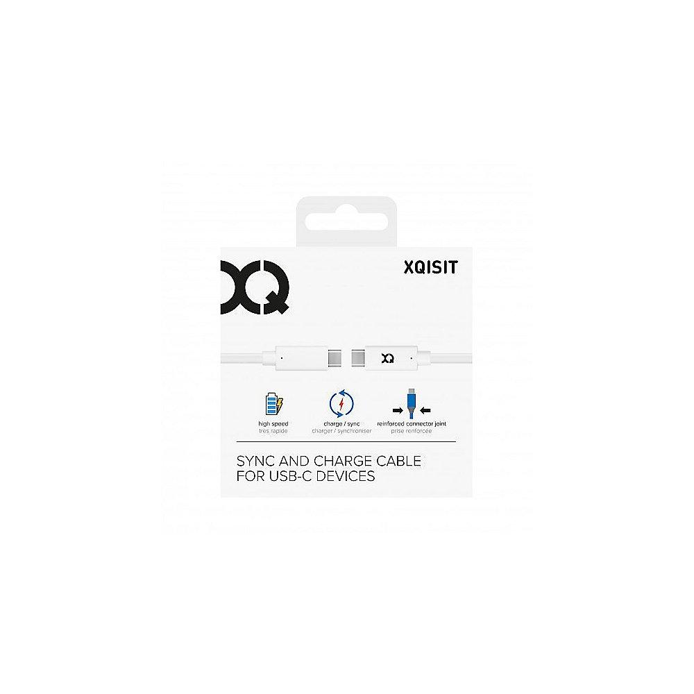 xqisit Charge & Sync USB-C 3.1 1m Kabel weiß