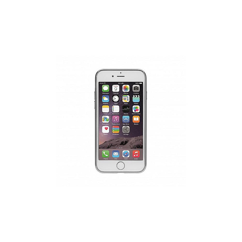 xqisit Flex Case Chromed Edge für iPhone 8/7, silber-transparent