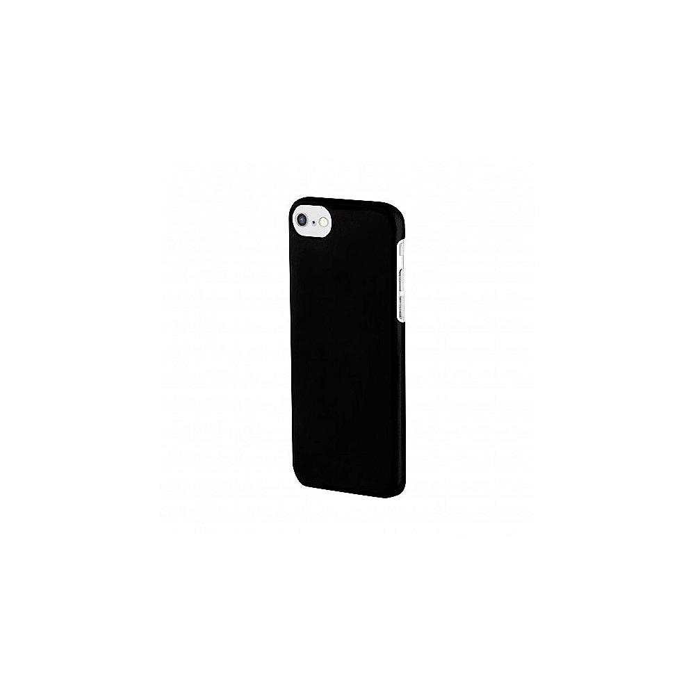 xqisit iPlate Glossy für iPhone 8/7, schwarz