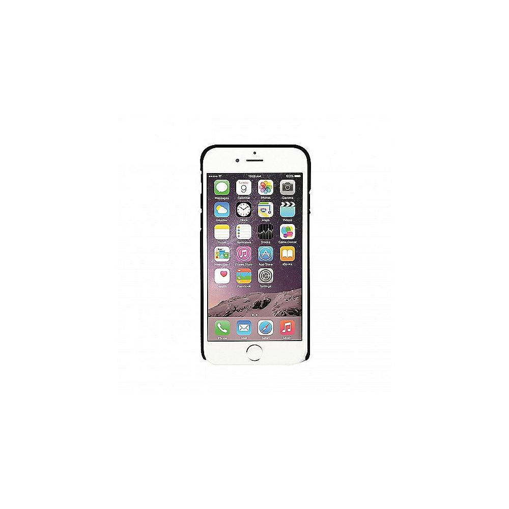 xqisit iPlate Glossy für iPhone 8/7, schwarz