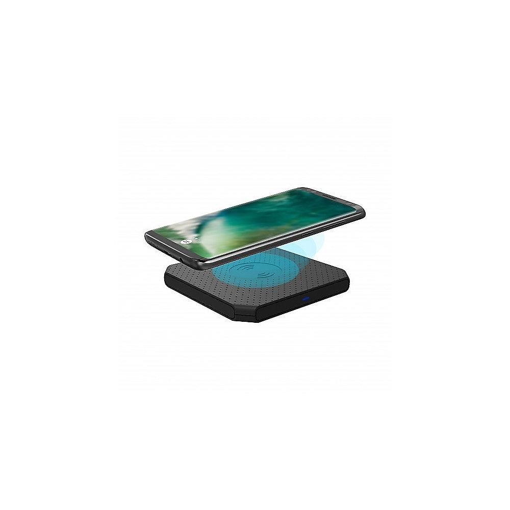 xqisit kabellose Schnellladestation für Samsung Smartphones 10W QC schwarz