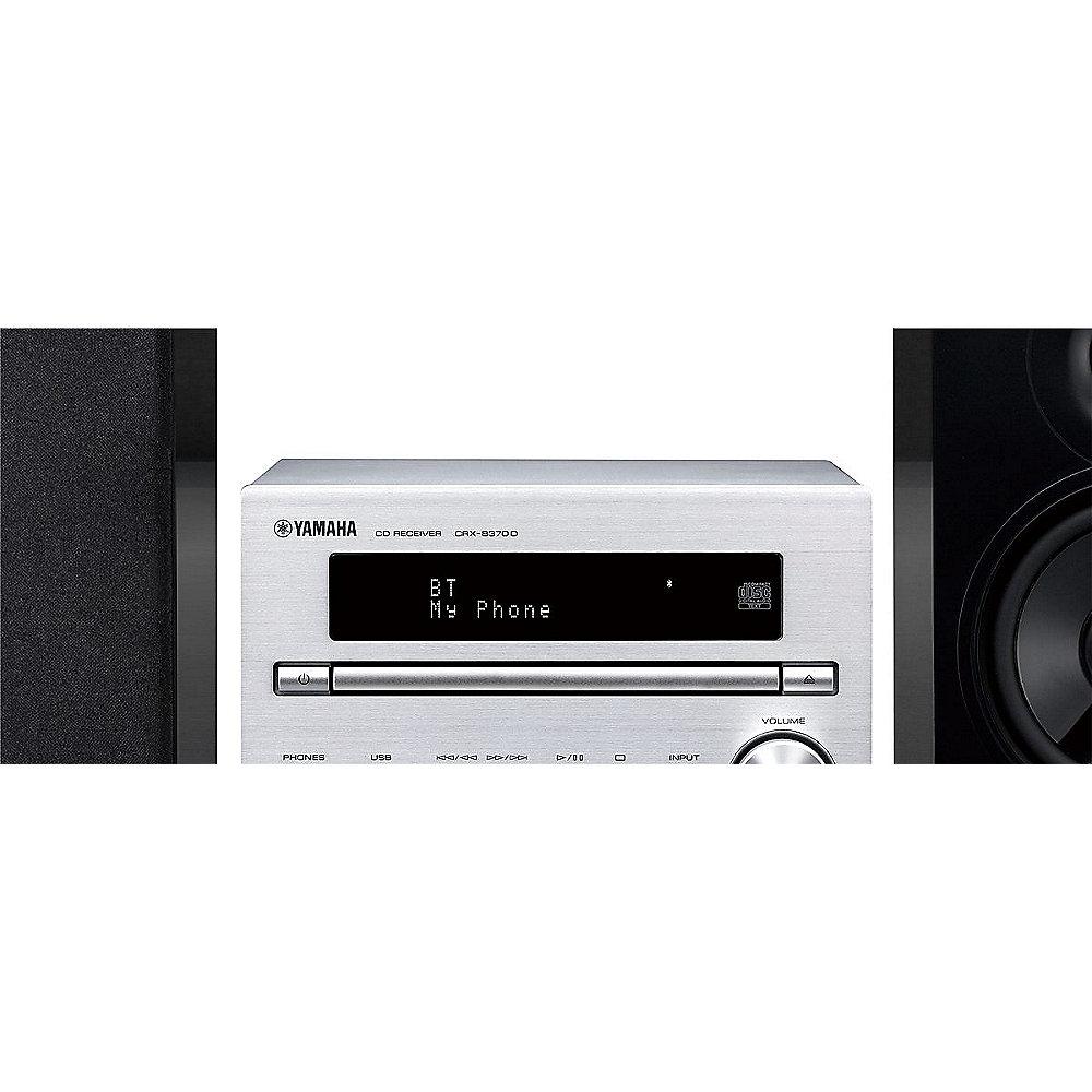 Yamaha MCR-B370D DAB Mikro-CD-Stereoanlage Bluetooth Silber / PianoBlack