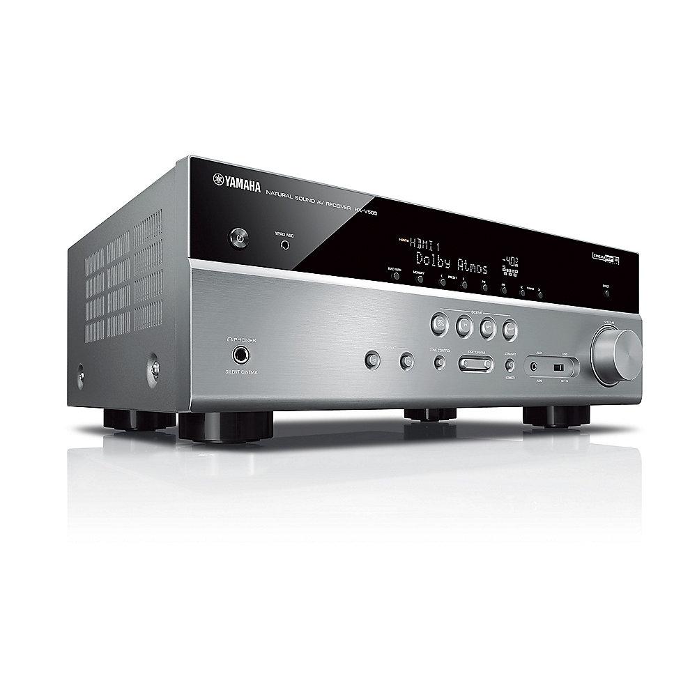 Yamaha MusicCast RX-V585 7.2 AV-Receiver Dolby Atmos AirPlay WiFi titan, Yamaha, MusicCast, RX-V585, 7.2, AV-Receiver, Dolby, Atmos, AirPlay, WiFi, titan
