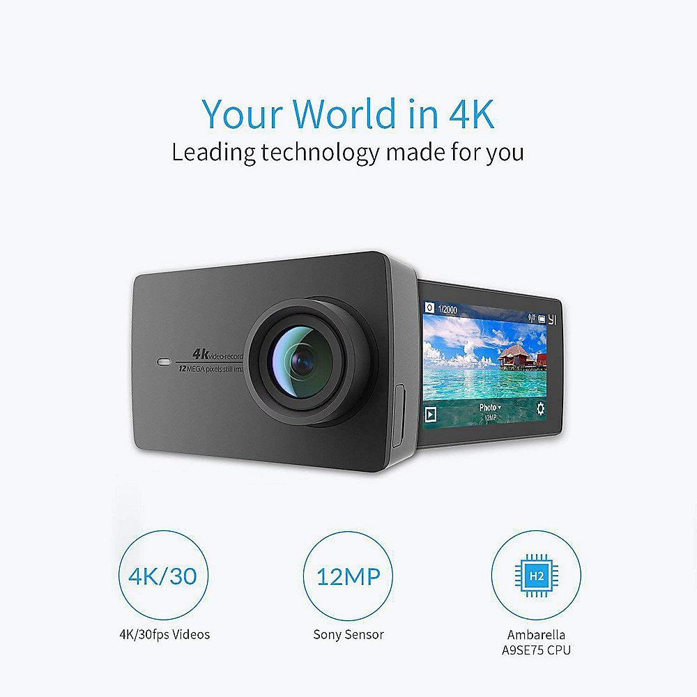 YI 4K Action Kamera Livestreaming Touchscreen mit Gorillaglas   Gehäuse (IPX8), YI, 4K, Action, Kamera, Livestreaming, Touchscreen, Gorillaglas, , Gehäuse, IPX8,