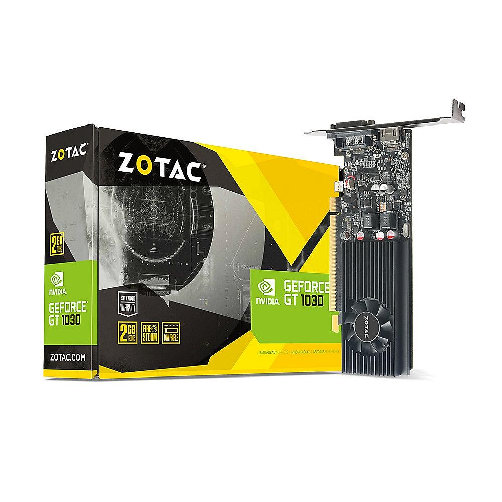 Zotac GeForce GT 1030 2GB GDDR5 Grafikkarte Low Profile DVI/HDMI