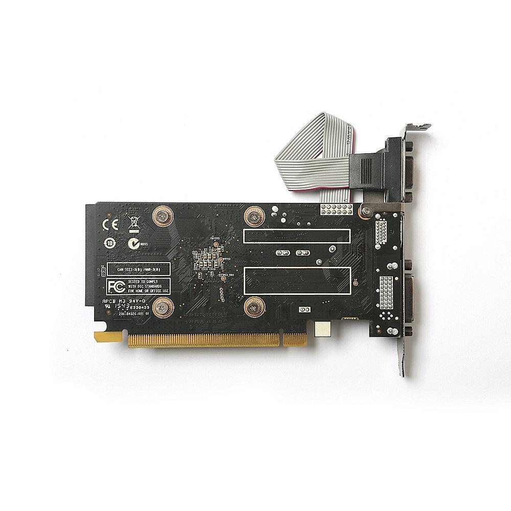 Zotac GeForce GT 710 1GB DDR3 Grafikkarte DVI/HDMI/VGA Low Profile passiv, Zotac, GeForce, GT, 710, 1GB, DDR3, Grafikkarte, DVI/HDMI/VGA, Low, Profile, passiv