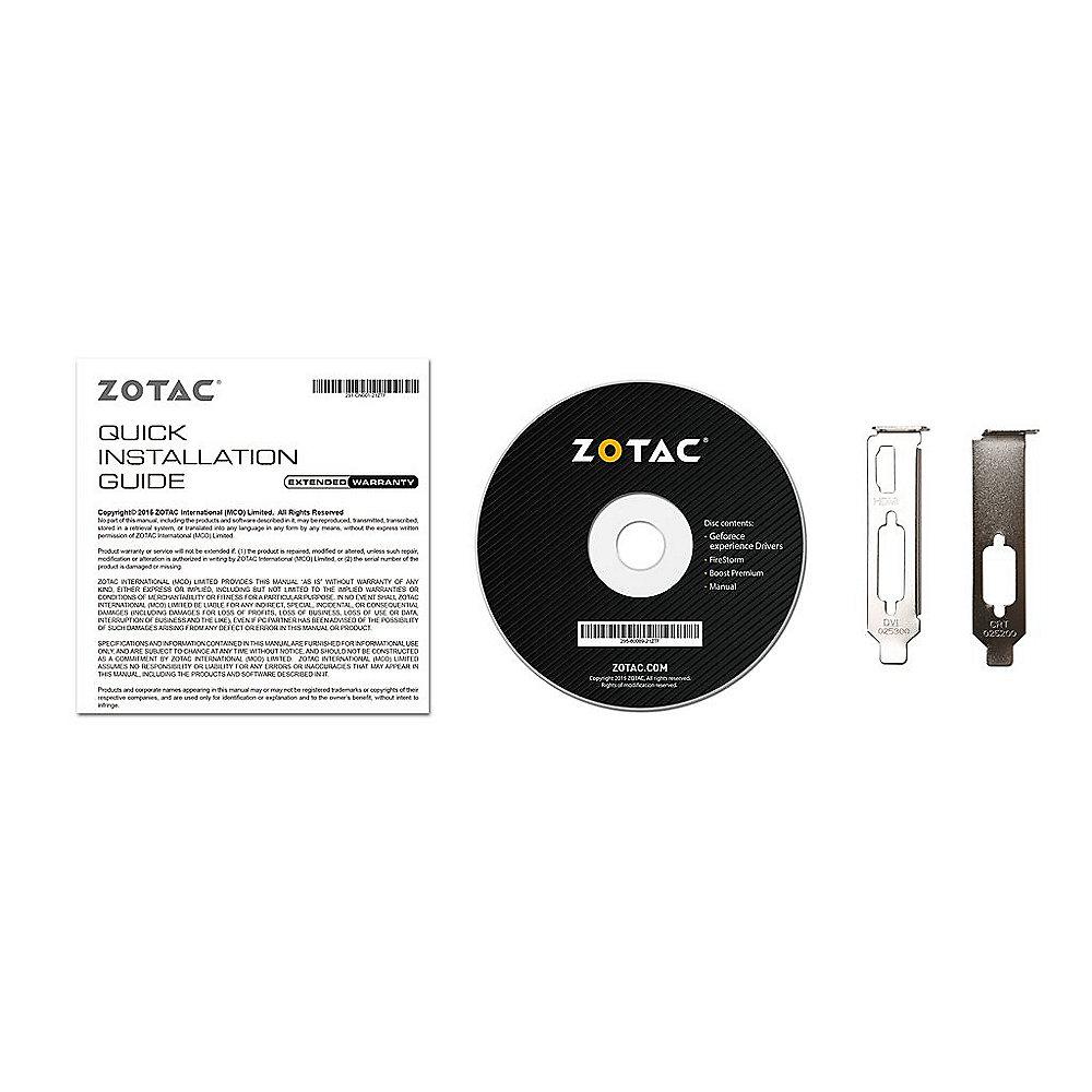 Zotac GeForce GT 710 1GB DDR3 Grafikkarte DVI/HDMI/VGA Low Profile passiv, Zotac, GeForce, GT, 710, 1GB, DDR3, Grafikkarte, DVI/HDMI/VGA, Low, Profile, passiv