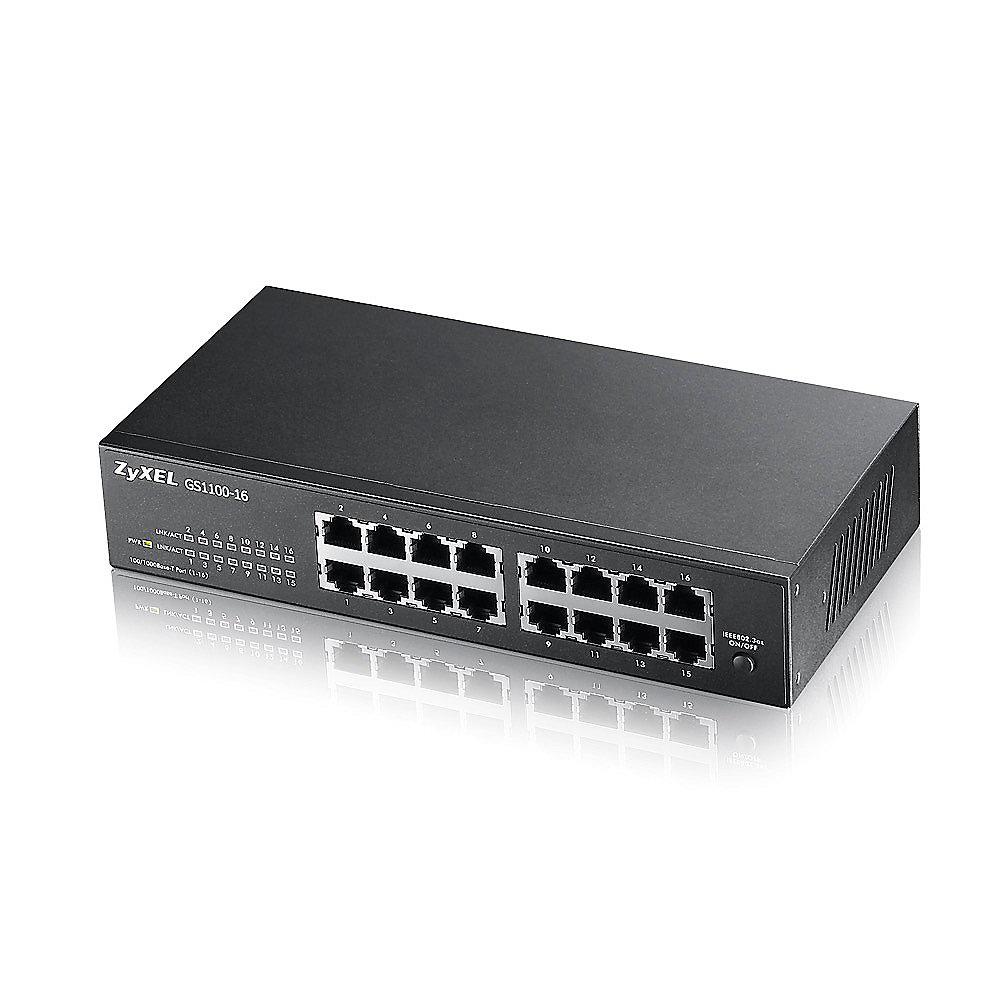 ZyXEL GS-1100 16-Port Gigabit Switch, ZyXEL, GS-1100, 16-Port, Gigabit, Switch