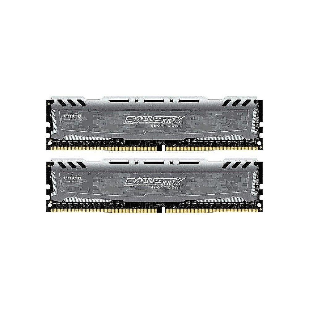 32GB (2x16GB) Ballistix Sport LT Grau DDR4-3200 CL16 (16-18-18) RAM Kit