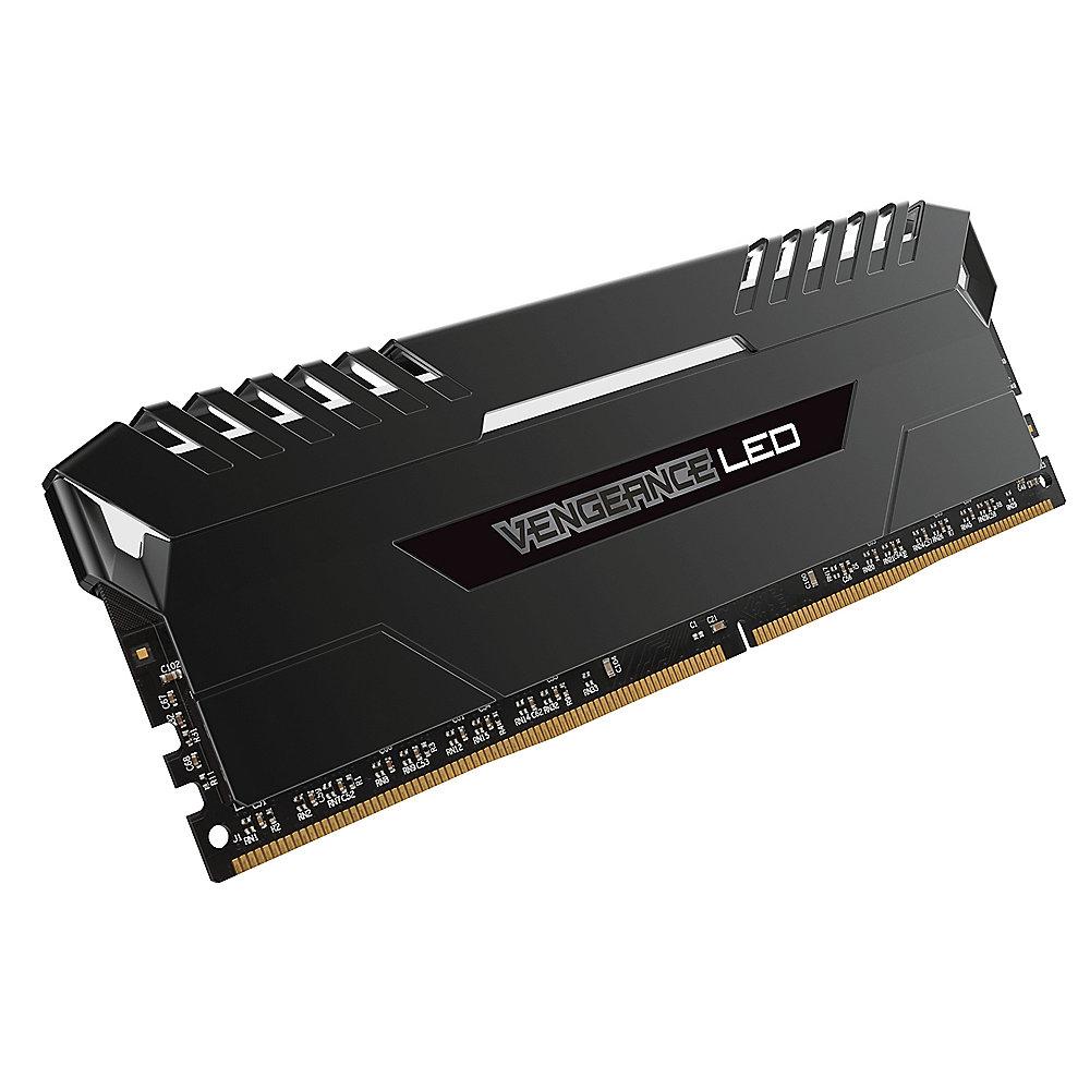 32GB (4x8GB) Corsair Vengeance LED Weiß DDR4-2666 RAM CL16 (16-18-18-35)