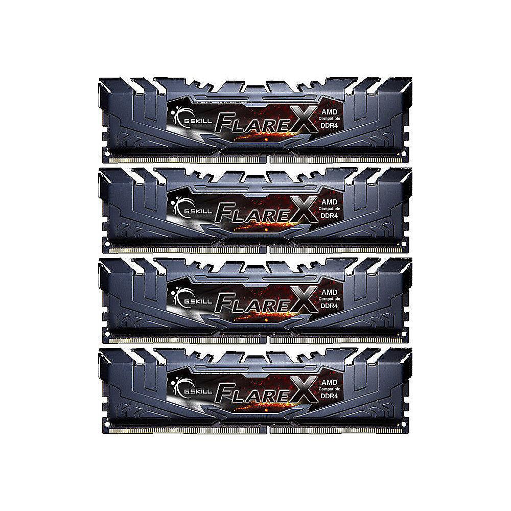 32GB (4x8GB) G.Skill Flare X Black DDR4-3200 CL14 (14-14-14-34) DIMM RAM Kit, 32GB, 4x8GB, G.Skill, Flare, X, Black, DDR4-3200, CL14, 14-14-14-34, DIMM, RAM, Kit