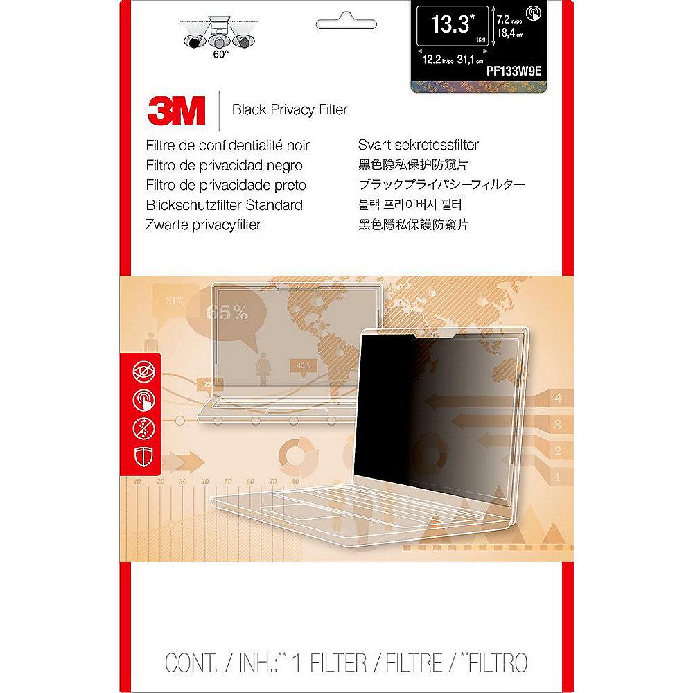 3M PF133W9E Blickschutzfilter Black für 13,3 Zoll (33,78cm) 16:9 98044061525, 3M, PF133W9E, Blickschutzfilter, Black, 13,3, Zoll, 33,78cm, 16:9, 98044061525