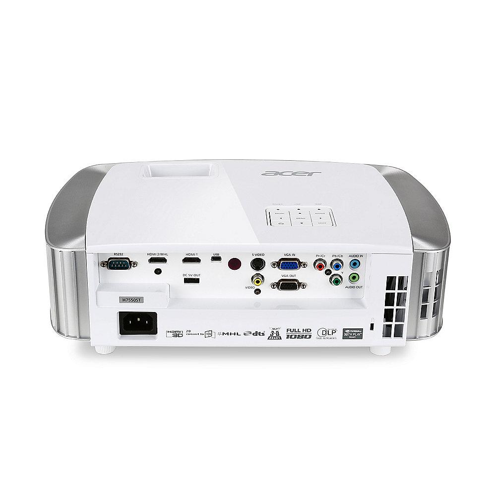 ACER H7550ST Full-HD 3D Kurzdistanz Heimkino Beamer 3000 Lumen, Bluetoothaudio, ACER, H7550ST, Full-HD, 3D, Kurzdistanz, Heimkino, Beamer, 3000, Lumen, Bluetoothaudio