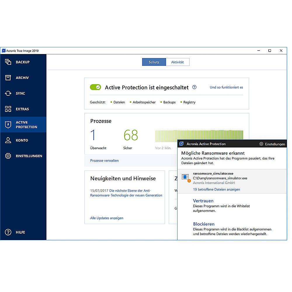 Acronis True Image 2019 Lizenz 3 PC ESD, Acronis, True, Image, 2019, Lizenz, 3, PC, ESD