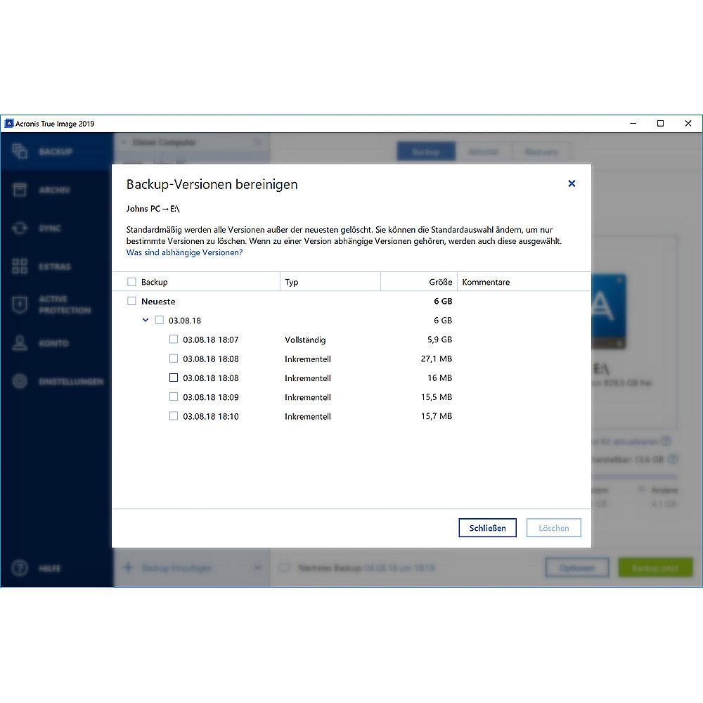 Acronis True Image 2019 Lizenz 5 PC ESD, Acronis, True, Image, 2019, Lizenz, 5, PC, ESD