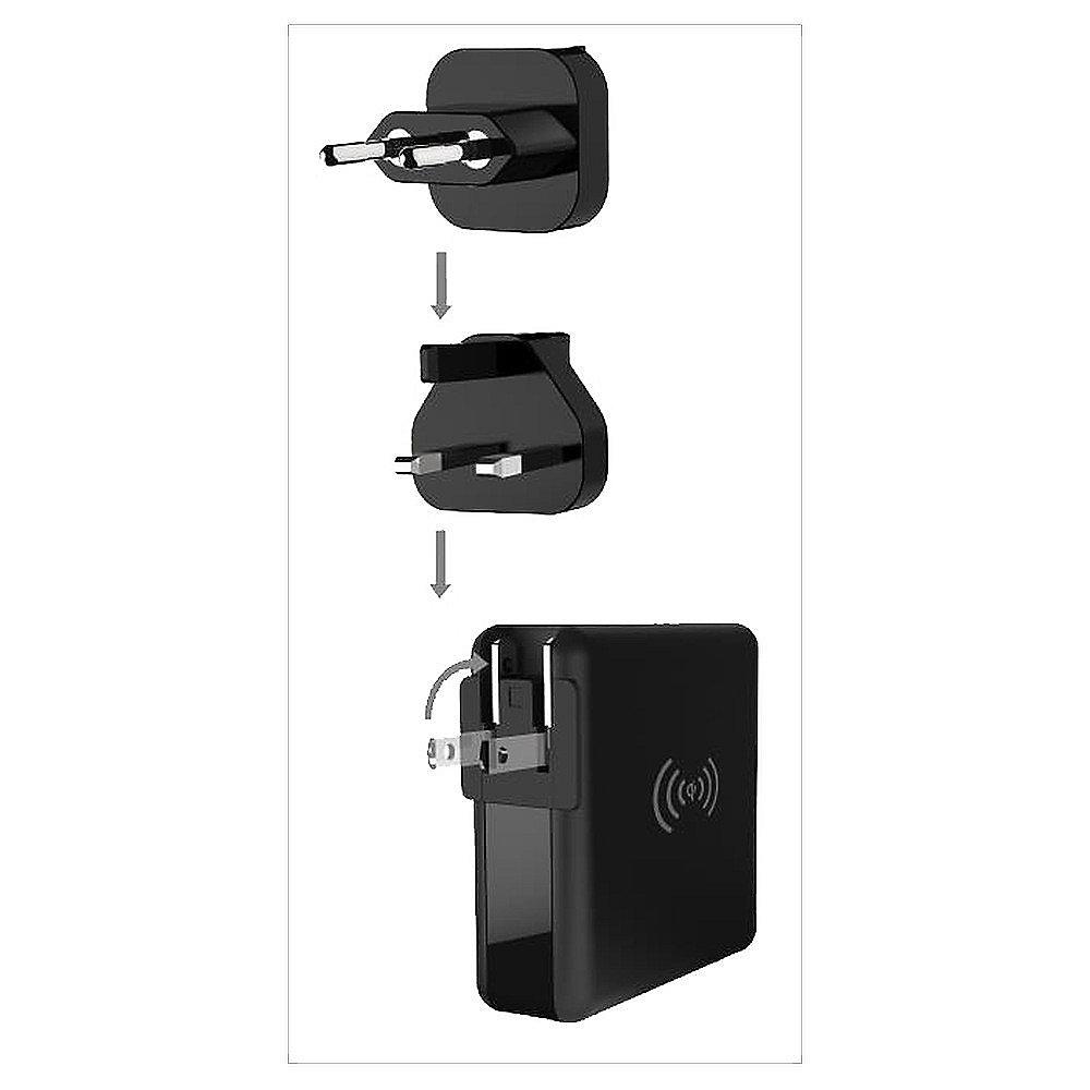 Adonit ADWTC Wireless TravelCube Reiseladegerät Qi EU,UK,US,AU,Asia schwarz, Adonit, ADWTC, Wireless, TravelCube, Reiseladegerät, Qi, EU,UK,US,AU,Asia, schwarz