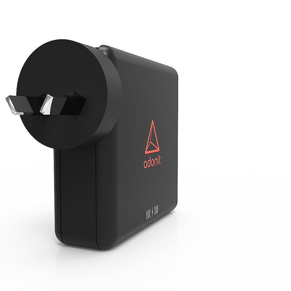 Adonit ADWTC Wireless TravelCube Reiseladegerät Qi EU,UK,US,AU,Asia schwarz