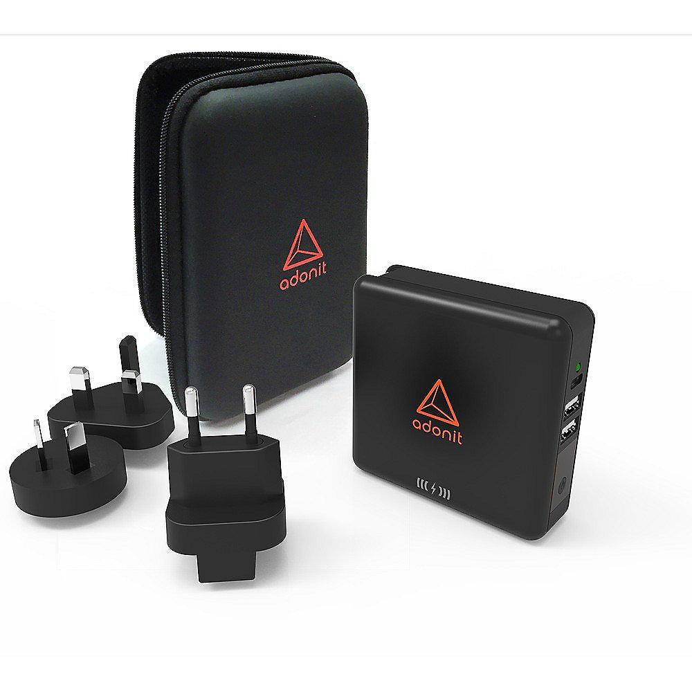 Adonit ADWTC Wireless TravelCube Reiseladegerät Qi EU,UK,US,AU,Asia schwarz, Adonit, ADWTC, Wireless, TravelCube, Reiseladegerät, Qi, EU,UK,US,AU,Asia, schwarz