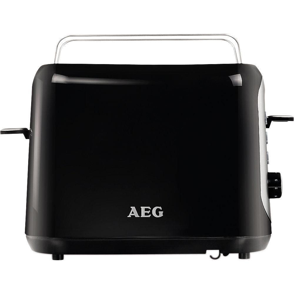 AEG AT 3300 Automatic Toaster Perfect Morning Schwarz Silber