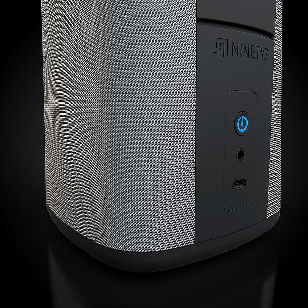 Amazon Echo Dot weiß inkl. tragbarem Lautsprecher von Ninety7 Vaux