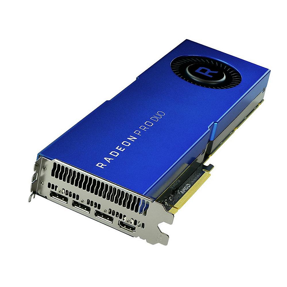 AMD Radeon Pro Duo 32GB GDDR5 PCIe Workstation Grafikkarte 1x HDMI, 3x DP, AMD, Radeon, Pro, Duo, 32GB, GDDR5, PCIe, Workstation, Grafikkarte, 1x, HDMI, 3x, DP