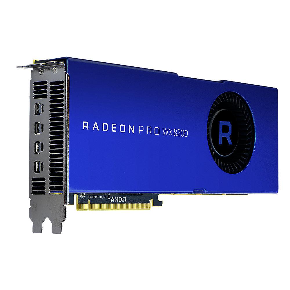 AMD Radeon Pro WX8200 8GB HBM2 PCIe Workstation Grafikkarte 4x mDP, AMD, Radeon, Pro, WX8200, 8GB, HBM2, PCIe, Workstation, Grafikkarte, 4x, mDP
