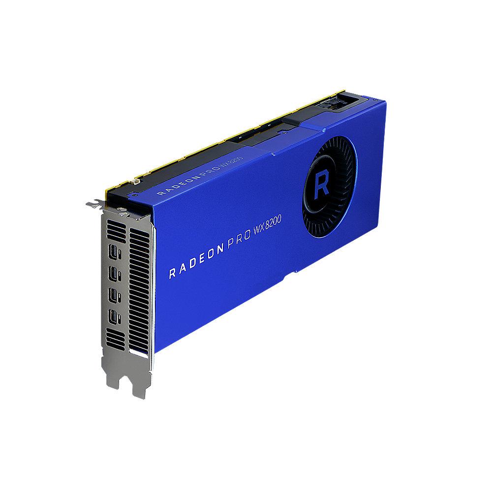 AMD Radeon Pro WX8200 8GB HBM2 PCIe Workstation Grafikkarte 4x mDP