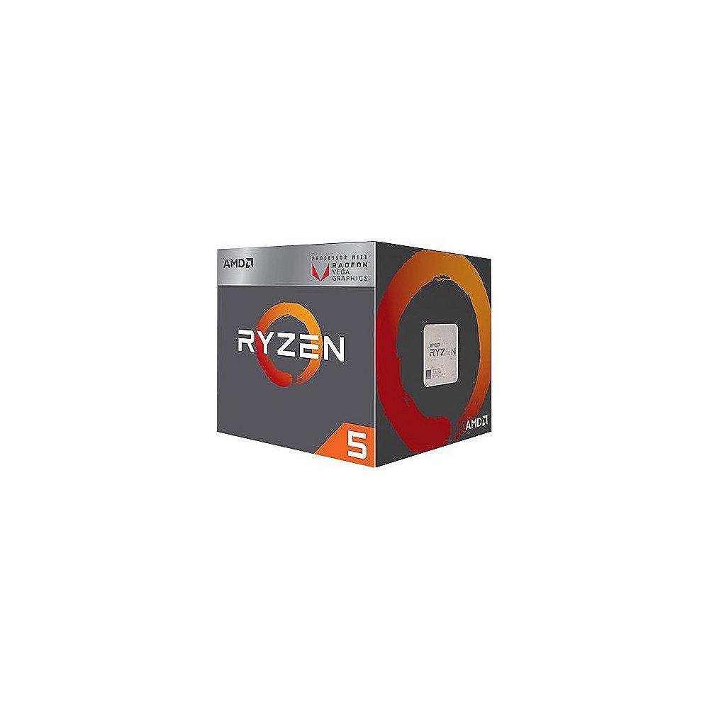 AMD Ryzen R5 2400G (4x 3,6 GHz) 6MB Sockel AM4 CPU BOX (Wraith Stealth Kühler), AMD, Ryzen, R5, 2400G, 4x, 3,6, GHz, 6MB, Sockel, AM4, CPU, BOX, Wraith, Stealth, Kühler,