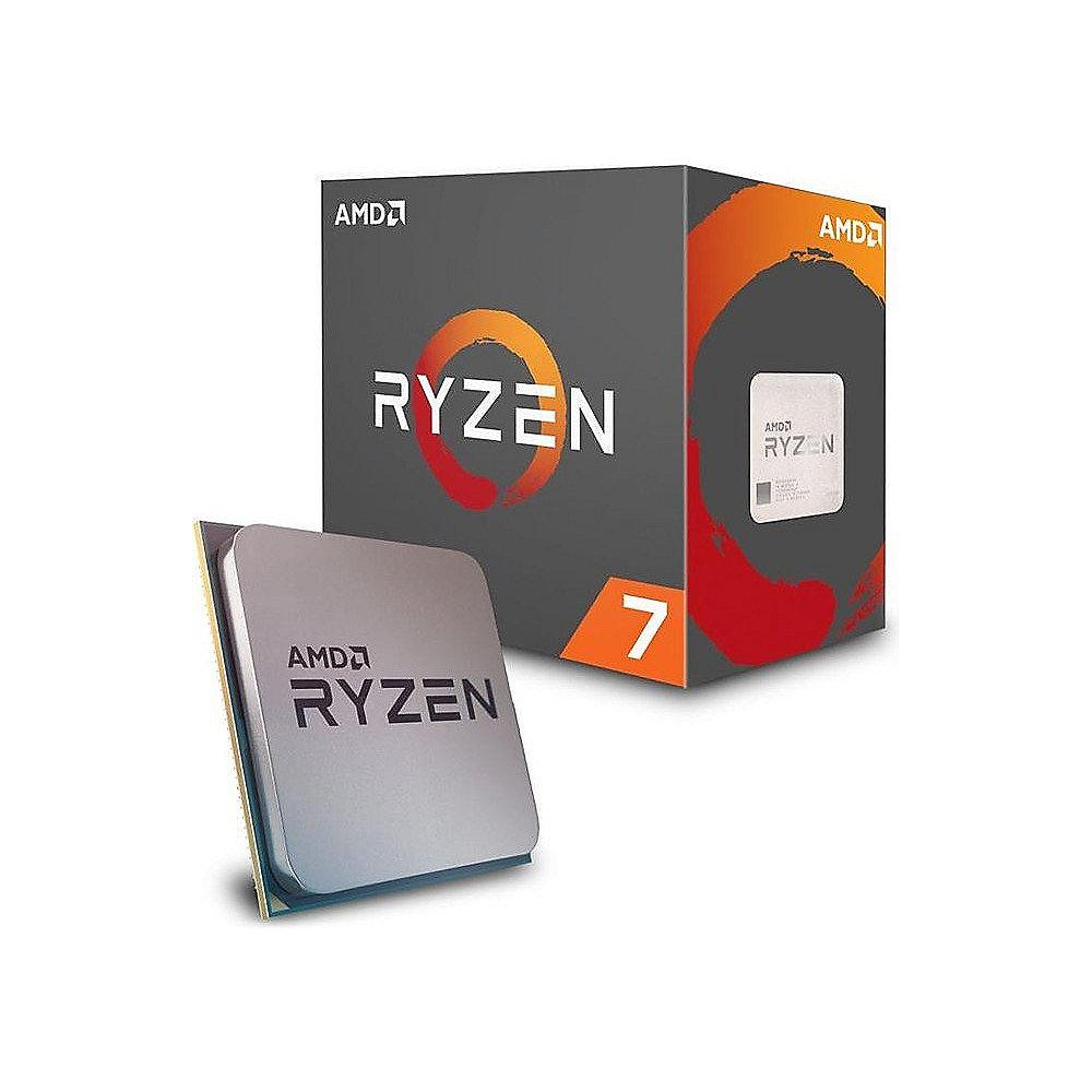 AMD Ryzen R7 1700 (8x 3,0/3,7GHz) 16MB Sockel AM4 CPU BOX mit Wraith Kühler, AMD, Ryzen, R7, 1700, 8x, 3,0/3,7GHz, 16MB, Sockel, AM4, CPU, BOX, Wraith, Kühler