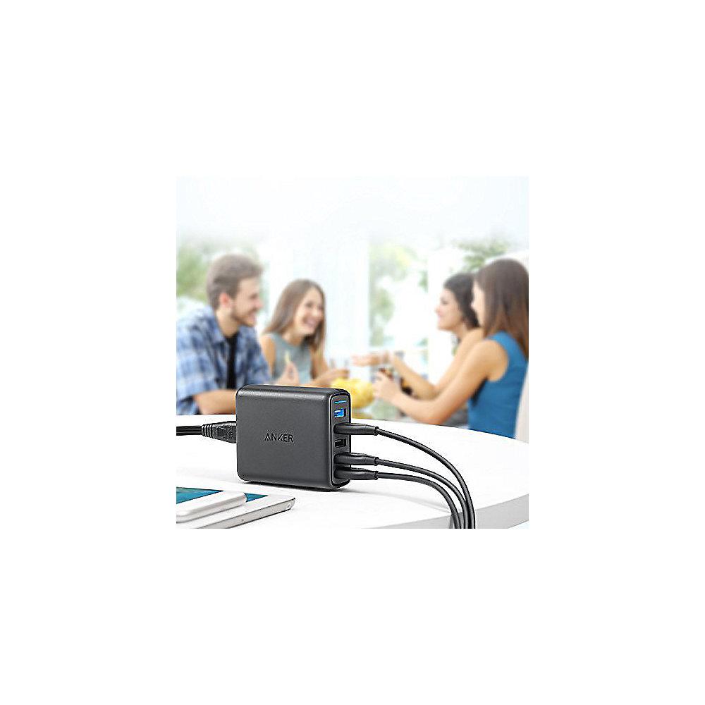 Anker AK-A2055311 PowerPort Speed 5 Ladegerät 5-USB-Ports schwarz, Anker, AK-A2055311, PowerPort, Speed, 5, Ladegerät, 5-USB-Ports, schwarz