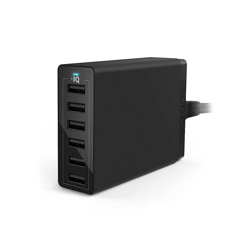 Anker AK-A2123313 PowerPort 6 schwarz, Anker, AK-A2123313, PowerPort, 6, schwarz