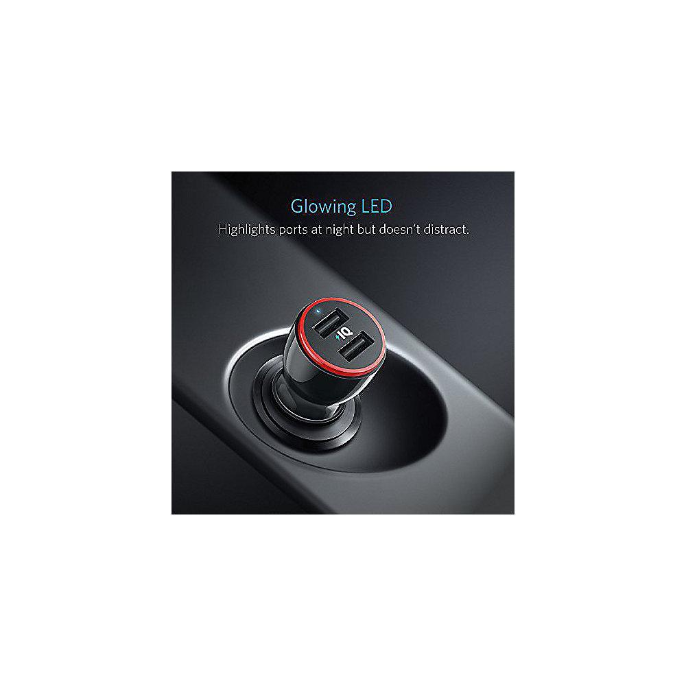 Anker AK-A2310012 PowerDrive 2 USB Car Charger 24 W Schwarz, Anker, AK-A2310012, PowerDrive, 2, USB, Car, Charger, 24, W, Schwarz