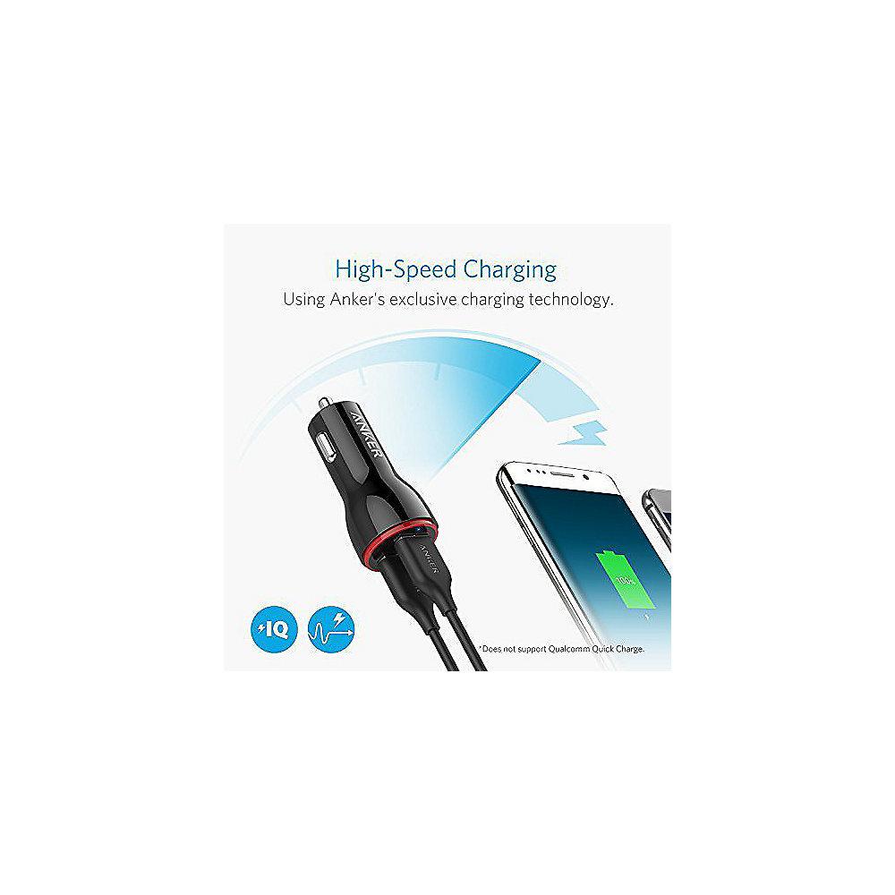 Anker AK-A2310012 PowerDrive 2 USB Car Charger 24 W Schwarz, Anker, AK-A2310012, PowerDrive, 2, USB, Car, Charger, 24, W, Schwarz