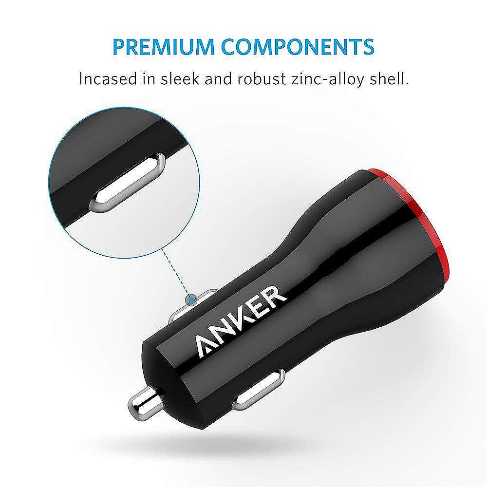 Anker AK-B2210H11 PowerDrive  1 USB Car Charger 34 W Schwarz, Anker, AK-B2210H11, PowerDrive, 1, USB, Car, Charger, 34, W, Schwarz