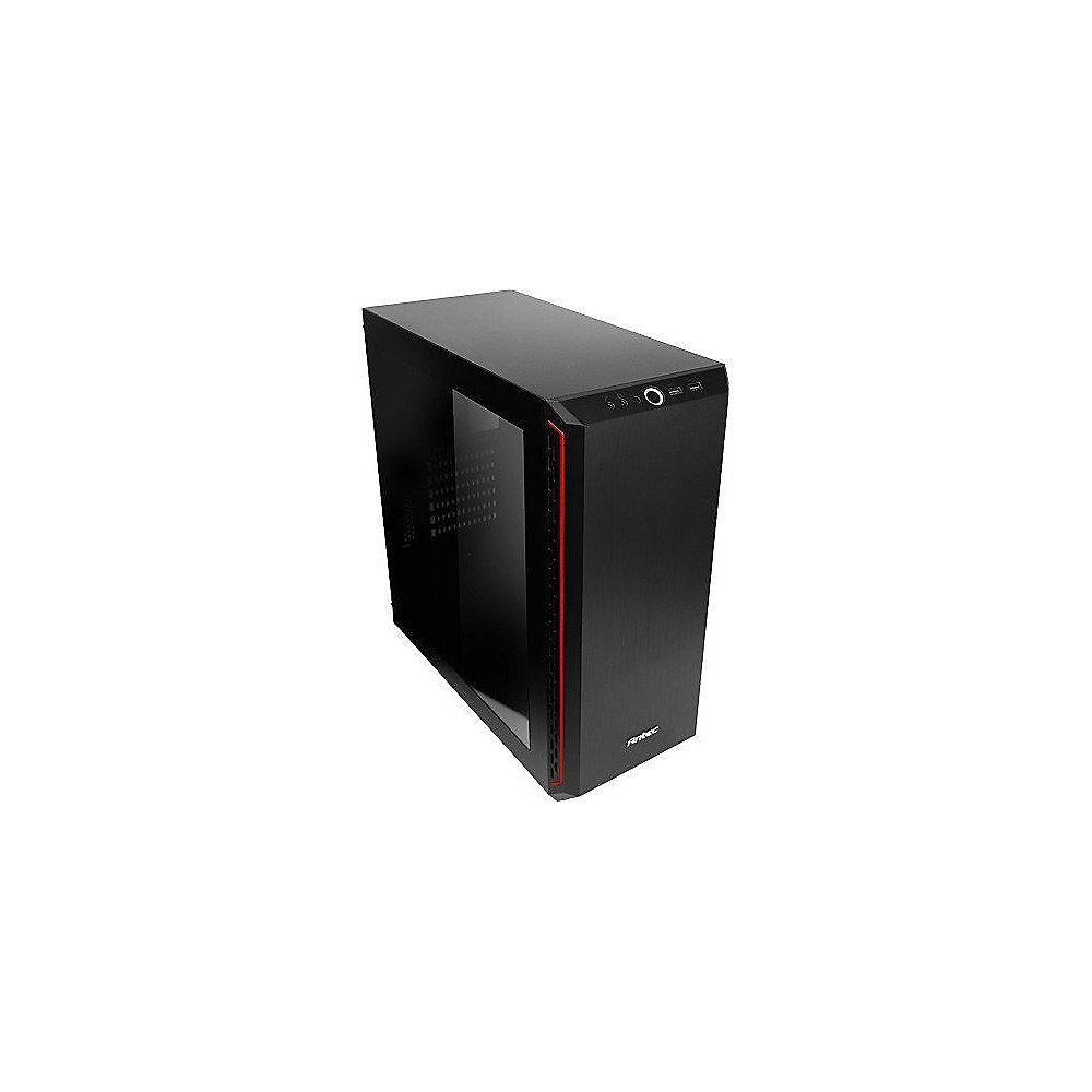 Antec Elite P7 schwarz/rot, Midi Tower Gaming Gehäuse, Seitenfenster