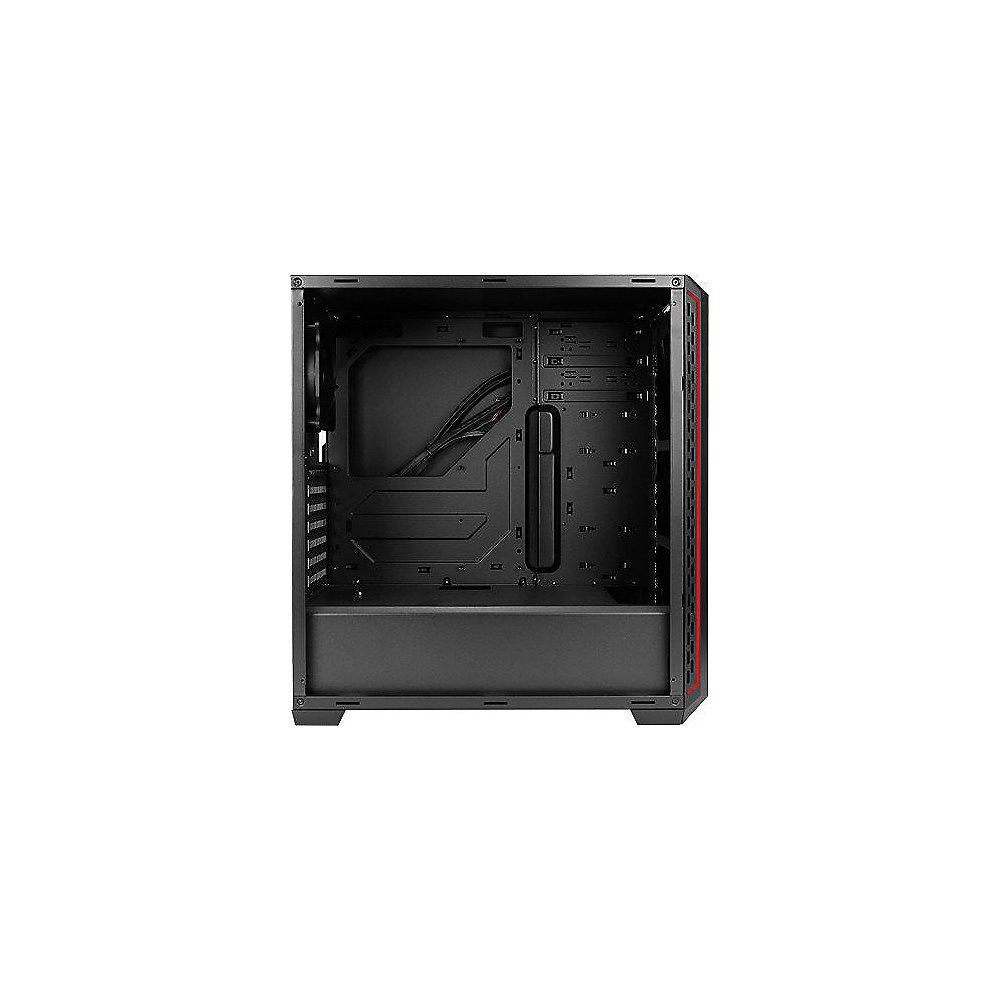 Antec Elite P7 schwarz/rot, Midi Tower Gaming Gehäuse, Seitenfenster