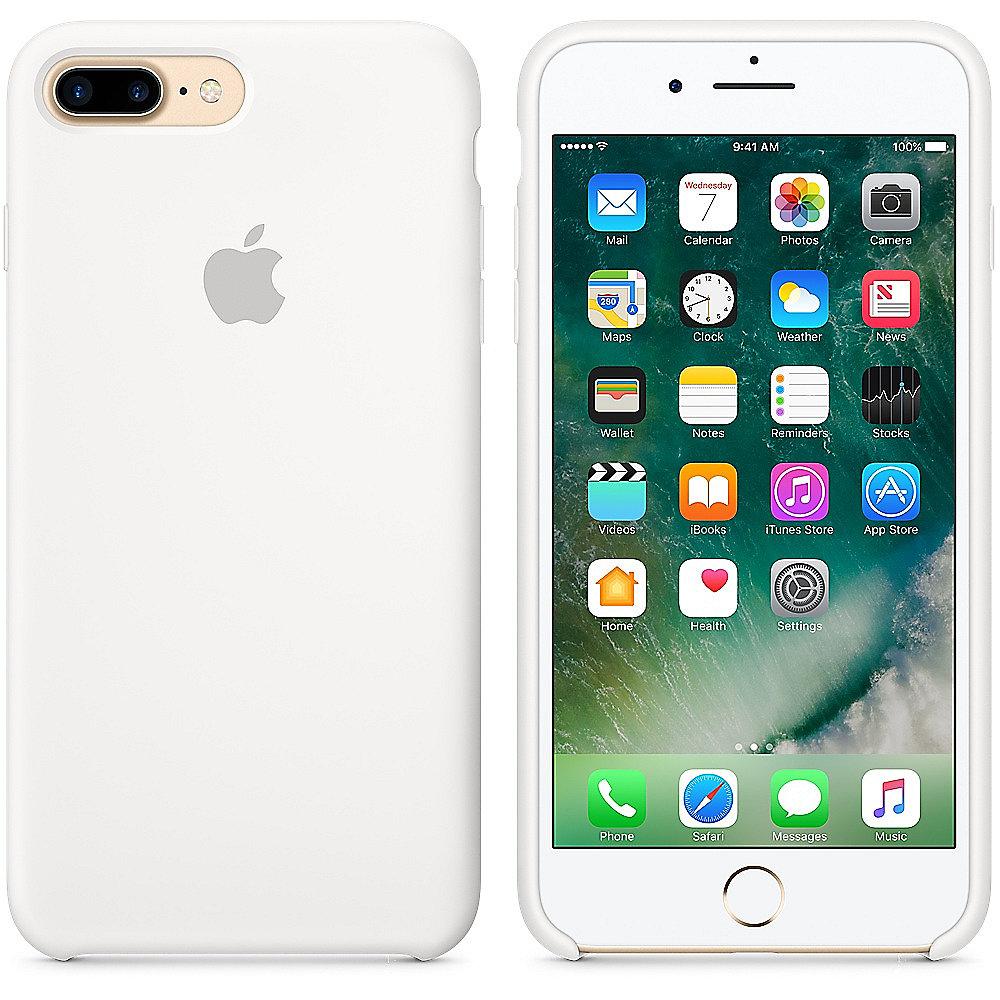 Apple Original iPhone 7 Plus Silikon Case-Weiß