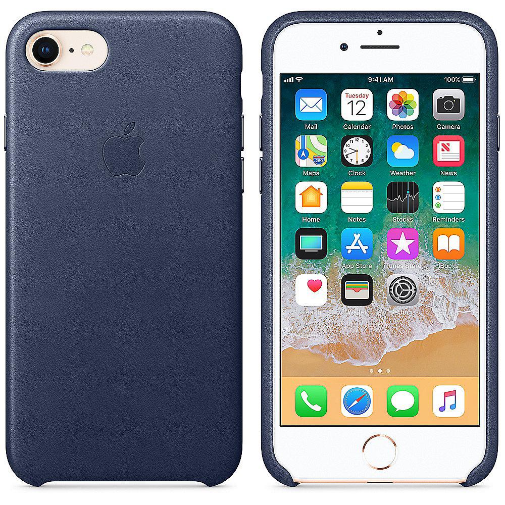 Apple Original iPhone 8 / 7 Leder Case-Mitternachtsblau