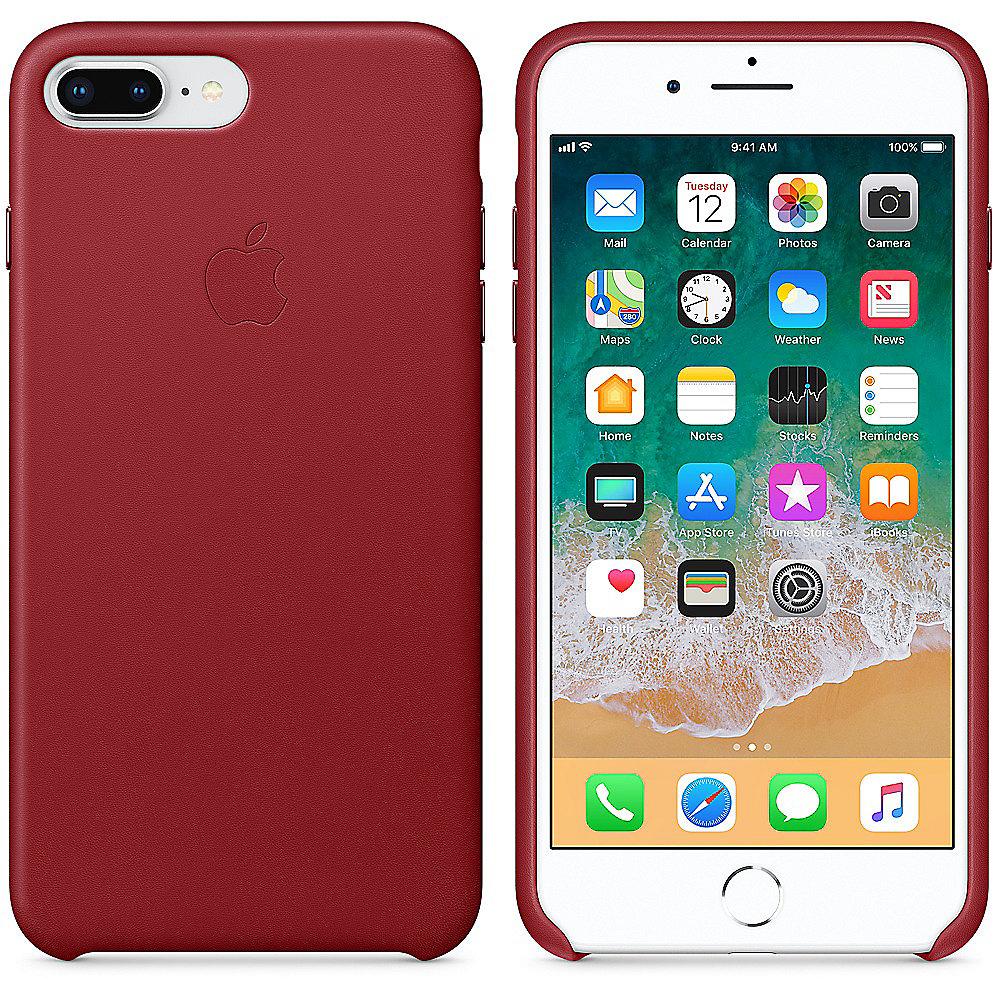 Apple Original iPhone 8 / 7 Plus Leder Case-(PRODUCT)RED