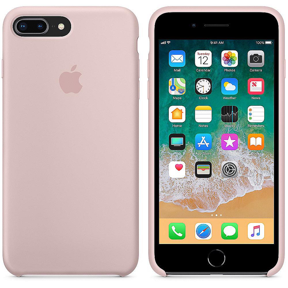Apple Original iPhone 8 / 7 Plus Silikon Case-Sandrosa
