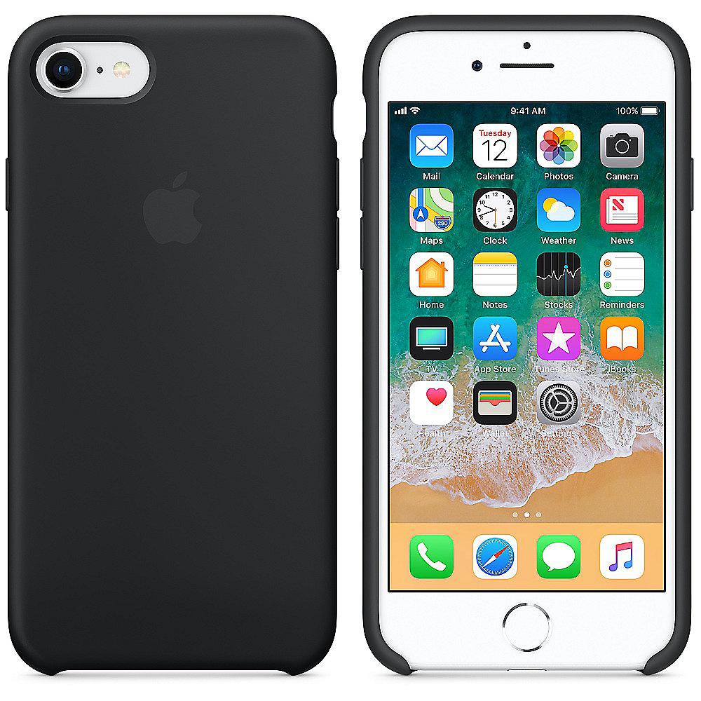 Apple Original iPhone 8 / 7 Silikon Case-Schwarz