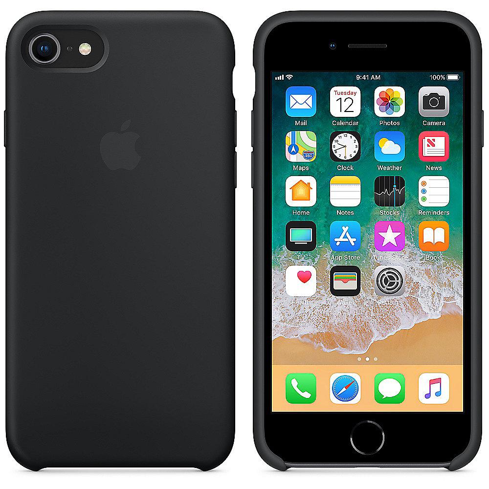 Apple Original iPhone 8 / 7 Silikon Case-Schwarz
