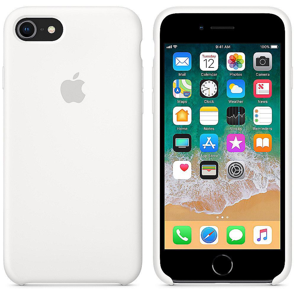 Apple Original iPhone 8 / 7 Silikon Case-Weiß